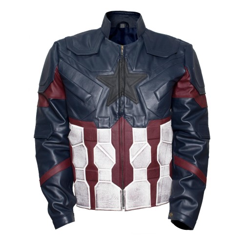 Avengers Infinity War Captain America Costume Leather Jacket